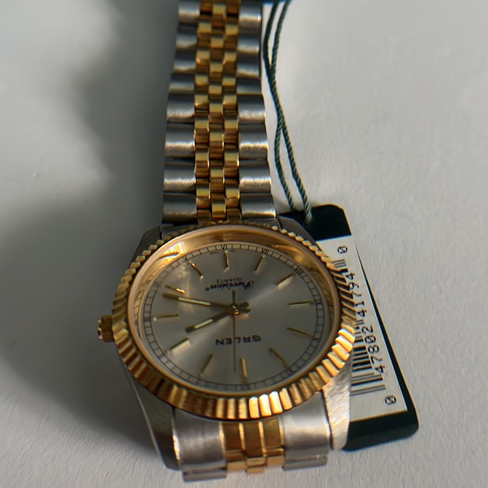 Gruen Precision Men’s Silver Gold Tone Quartz Watch - New with Tags